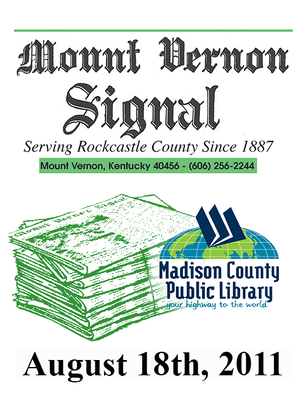 cover image of Mount Vernon Signal 08/18/2011